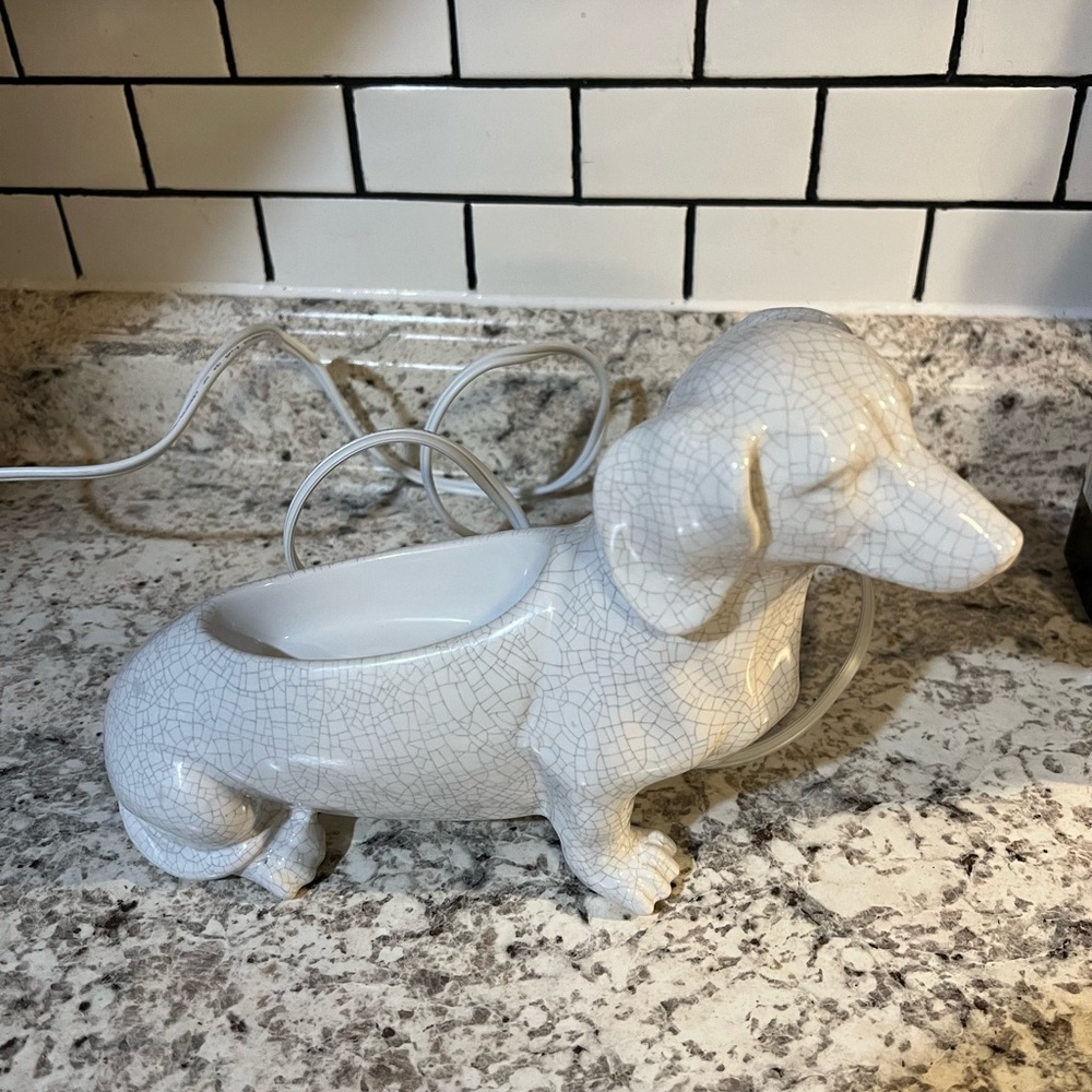 Scentsy White Dachshund Wax Warmer